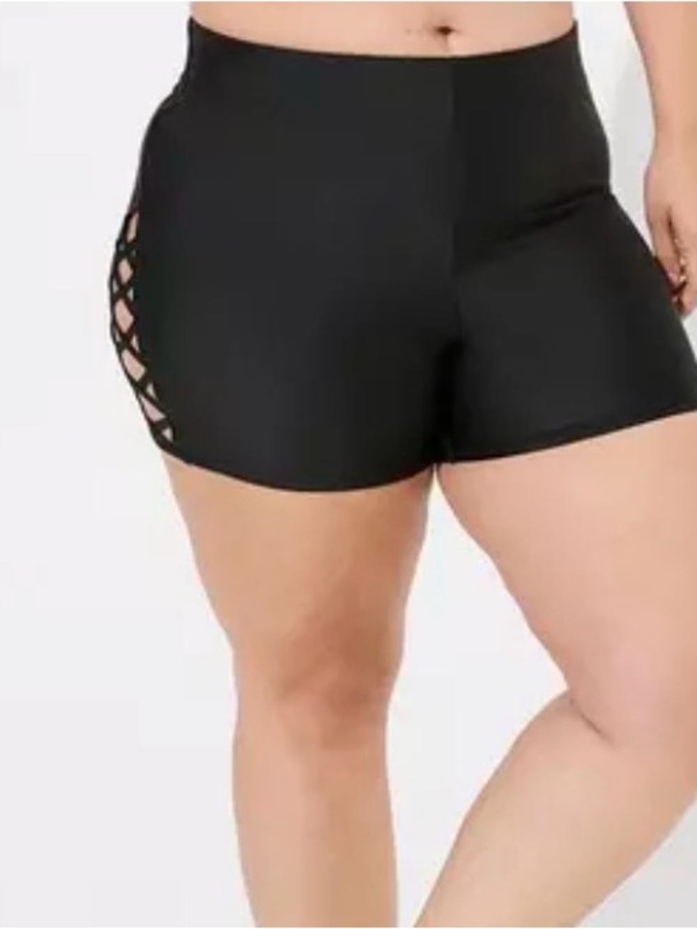 NWT Torrid High Rise Strappy Side 3.5 Inch Swim Short Size 4x (26)